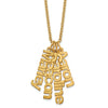 Gold Mommy Names Necklace