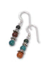 Gemstone & Bali Bead Earrings