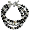 Black Onyx & Pearl Mommy Bracelet
