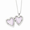 Sterling Silver Heart Photo Locket and Child's Pendant