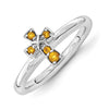 Mothers Stackable Birthstone Ring Cross