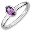 Mothers Stackable Birthstone Ring - Oval
