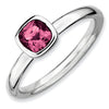 Mothers Stackable Birthstone Ring - Cushion Cut