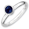 Mothers Stackable Birthstone Ring - Low Profile