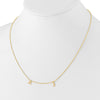 Mothers Initial Necklace 14K Gold