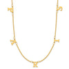 Mothers Initial Necklace 14K Gold