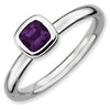 Mothers Stackable Birthstone Ring - Cushion Cut