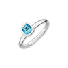 Mothers Stackable Birthstone Ring - Cushion Cut