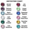 Crystal Birthstone Bar Necklace - Large