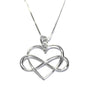 Sterling Heart Infinity Pendant with Chain