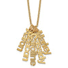 Gold Mommy Names Necklace