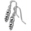 Silver & Bali Bead Earrings