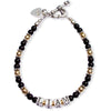 Petite Black Onyx & Gold Filled Mommy Bracelet