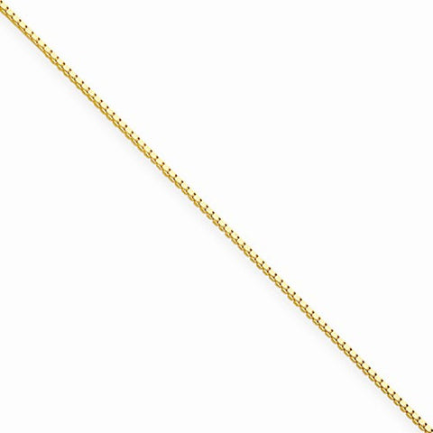 18" Gold Plated over Sterling Silver Box Chain