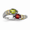 Mother Ring with 6 x 4mm Pear Shaped Stones