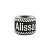 Personalized Name Bead with Flowers