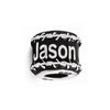 Personalized Name Bead with Barbed Wire Border