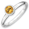 Mothers Stackable Birthstone Ring - Low Profile