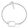 Pickleball Bracelet | Open Paddle in Sterling Silver