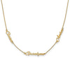 Mommy Name Necklace Gold 3 Names